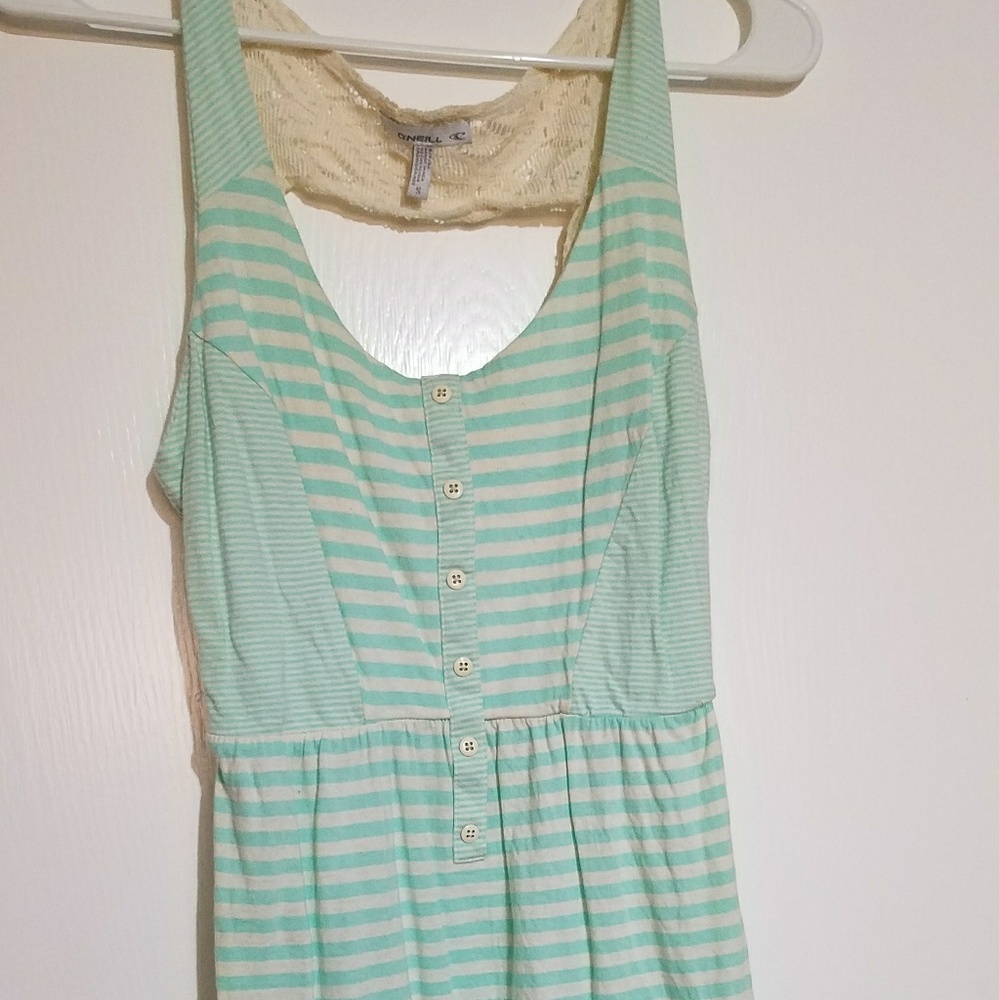 Small mint and cream with lace O'Neill dress